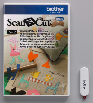 Набор дизайнов Scan&Cut для аппликаций CAUSB2