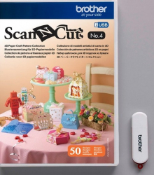 Набор шаблонов 3D Scan&Cut для поделок из бумаги CAUSB4
